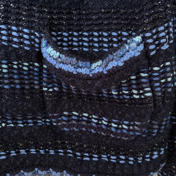 Women’s Chicos Knit Sweater Cardigan, Blue, Size 2 Large - Picture 2 of 5